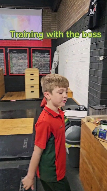 The Boss is pre school training..
What a weapon