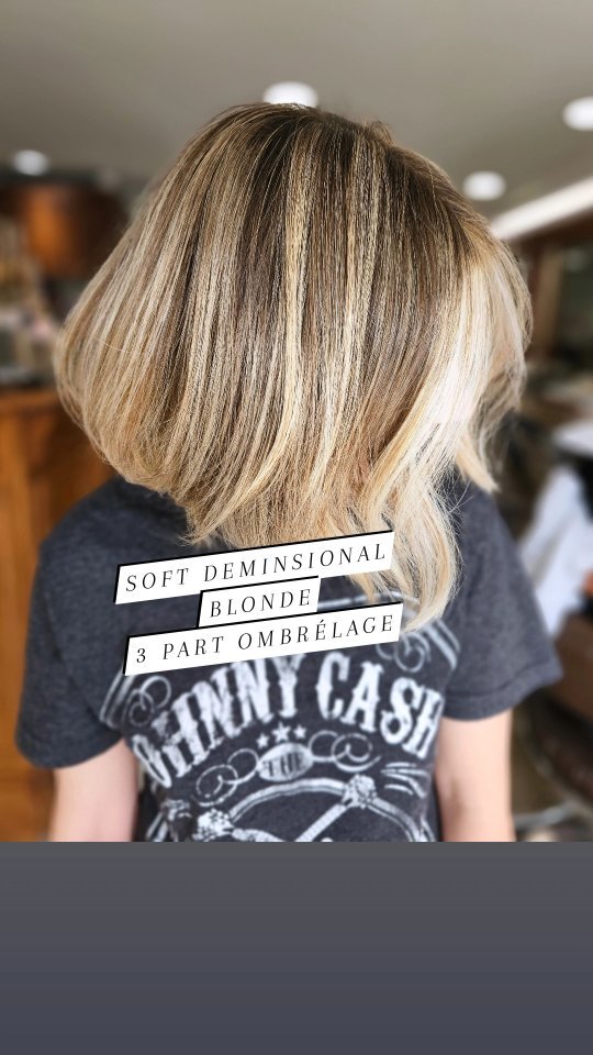 COLOR: Soft Dimensional Blonde
TECHNIQUE 📐: 3-Part #Ombrélage with added feather touch espresso brown tones, Balayage & BabyLights using @wellahairusa pro products #wellahair #wellalife
💥FOR FULL CLASSES, Pro Formulas & in depth methods sign up @theombrelageacademy to learn more🪄🪄
✂ CUT: Bunt Bob
DURATION 🕥 : 3+ hrs
TOUCH UP time⏳: 4-6 months