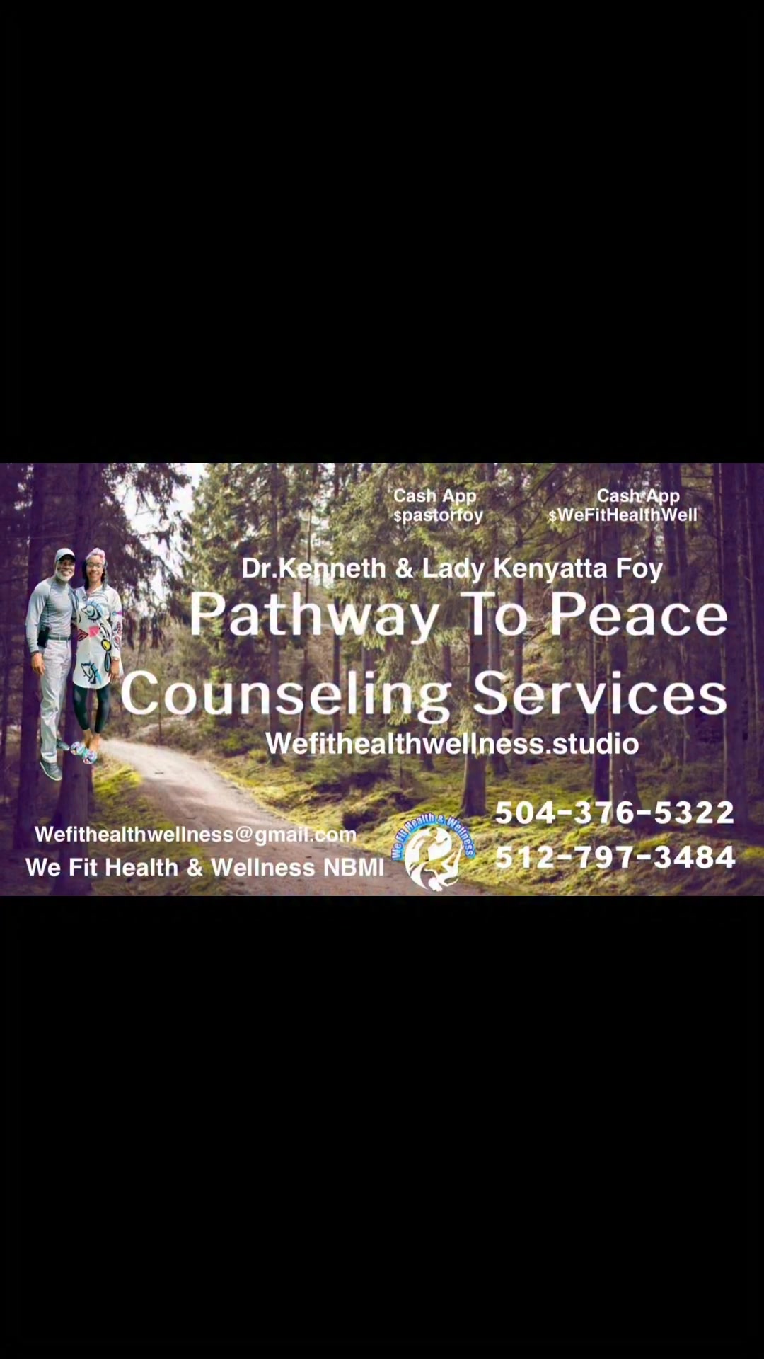 Bookings Are Available Now
Healthcare Providers Focused On Self Care
NBMI
https://www.wefithealthwellness.studio/
We Fit Health & Wellness/Pathway To Peace Counseling & Training’s NBMI
Our primary goal is to facilitate insight for individuals struggling with various life issues. We have constructed a Selfcare program called "We Fit Health & Wellness".
We’re committed to using a collaborative approach in treatment planning. Clients are encouraged to assist in the development of desired outcomes and goals. You can now schedule your sessions or Book “Dr. Kenneth Foy Sr. & Lady Kenyatta Foy “ for Speaking, Teaching, Preaching, Healthcare & Self Care Services, Training’s or Engagement’s at
https://www.wefithealthwellness.studio/book-online
Or 512-797-3484
Aside from being a Pastor, Dr. Kenneth Foy Sr. persisted also as a Licensed Marriage & Family Therapist, and Addiction Counselor for 25+ years, A Passionate and Compassionate Entrepreneur, Professor of Psychology (SUNO), Counselor, Trainer, Lecturer, Fitness Instructor, Public Speaker, Life Coach, Husband, loving Father and Grandfather. Pathway To Peace/We Fit Health & Wellness NBMI (Healthcare) For Bookings ⬇️
Lady Kenyatta Foy is certified and equipped for all your wellness needs. She’s A Retired Cosmetologist and Fashion Expert. She’s Currently A Visionary, Creative Consultant, Wife, Mother, Grandmother, Mentor, Life Coach, Business & Personal & Spiritual & Developmental Consultant, A Health & Wellness Facilitator, Fitness Consultant & Coordinator, Meditation Guru, An Entrepreneur and A Pastor/Minister of The Gospel. Pathway To Peace/We Fit Health & Wellness NBMI (Healthcare) For Bookings ⬇️
https://www.wefithealthwellness.studio/book-online
#counseling
#Fitness
#consulting
#healthandwellness
#selfcare
