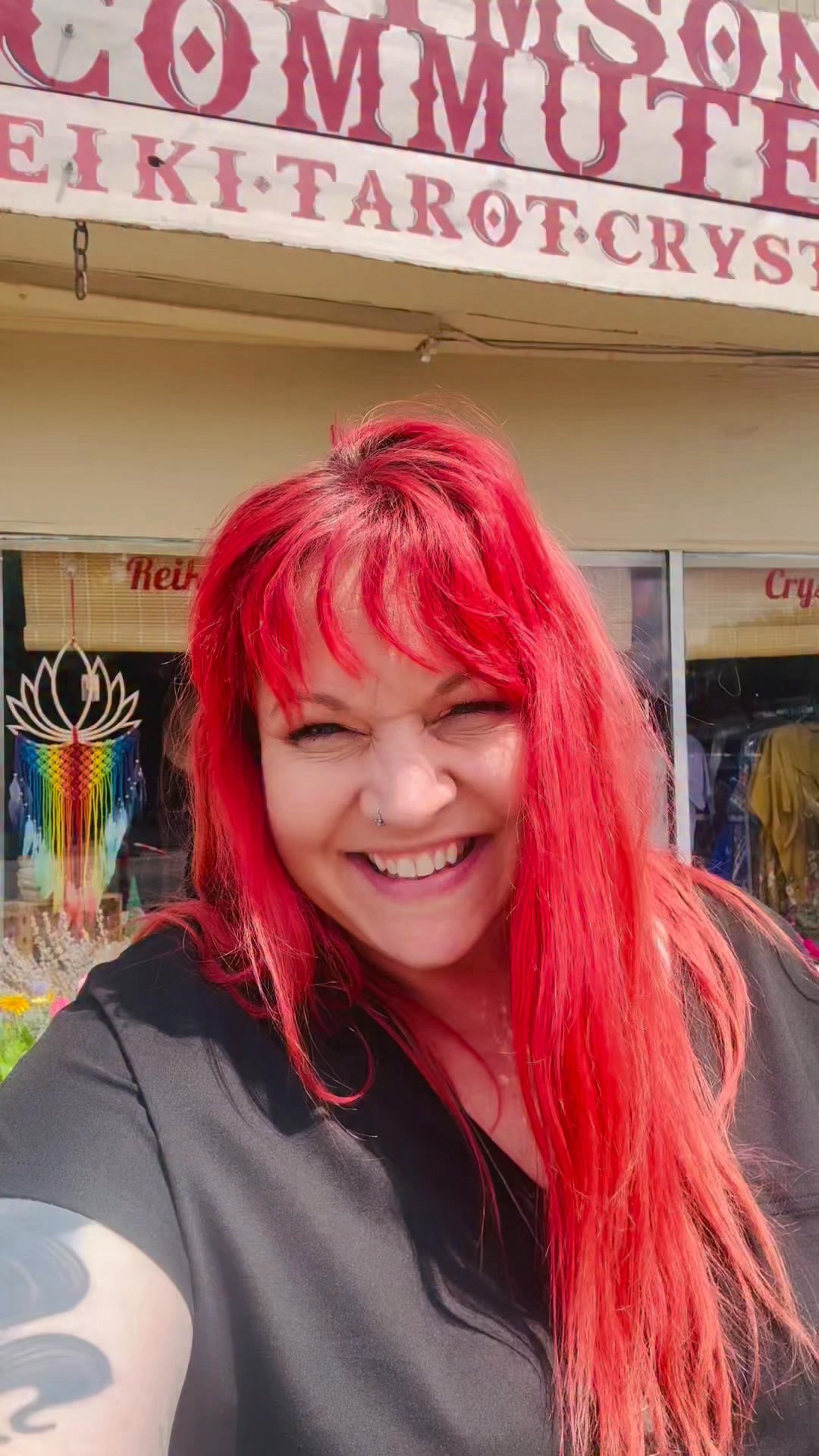 Come celebrate this beautiful weather with us at Crimson Commuter! Summer Wellness Expo 12-6pm today #infraredsauna #auraphotography #crystalshop #tarot #medium