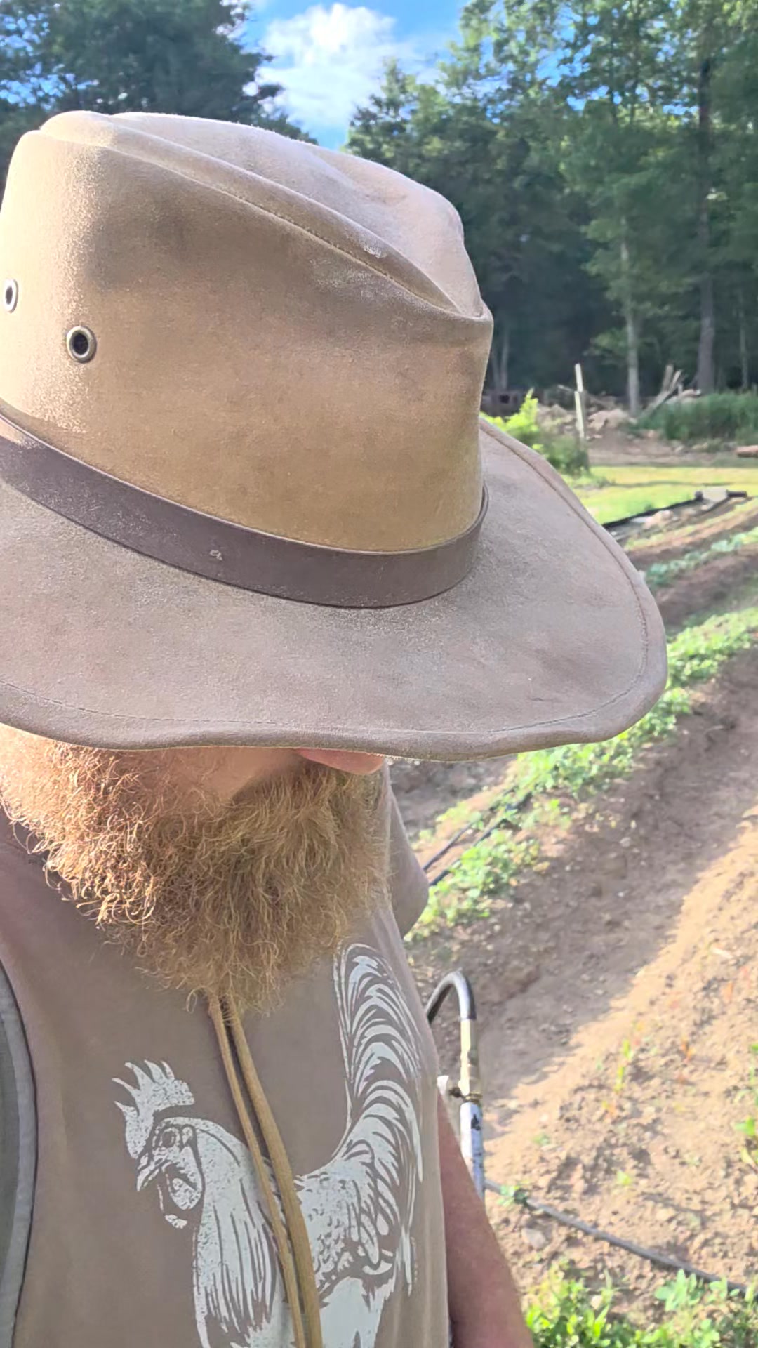 Keeping our farm chemical free is important to us. That does mean more time and labor doing things like weed control. Luckily the flame weeder helps speed things up! We did go through and remove any super large weeds by hand first and then brought the heat! A great alternative to harsh herbicides. No that is Simply Growing Food!