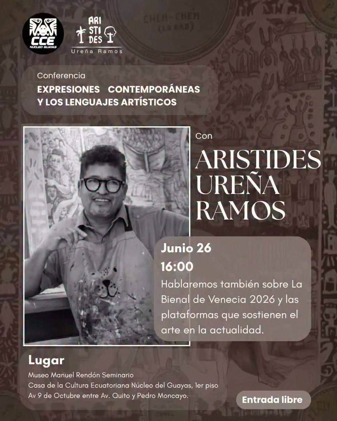 Conferencia en la Casa de la Cultura de Guayaquil Ecuador