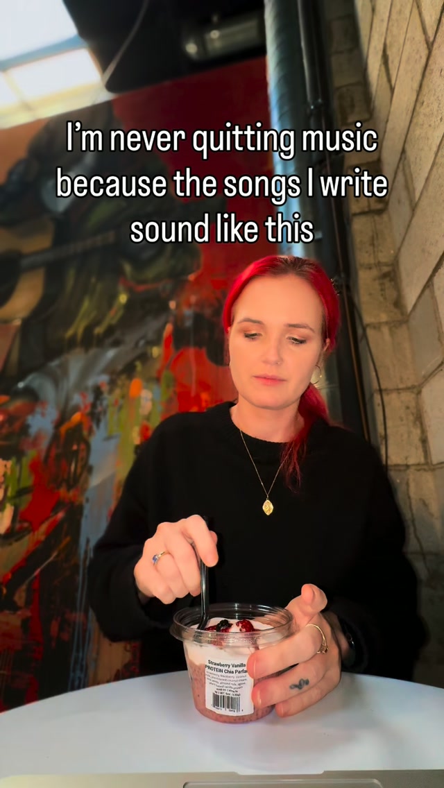 I will never quit making music because my songs sound like this 🖤✨ Have you checked out Surrender by Evol Walks on streaming yet? 🥹
