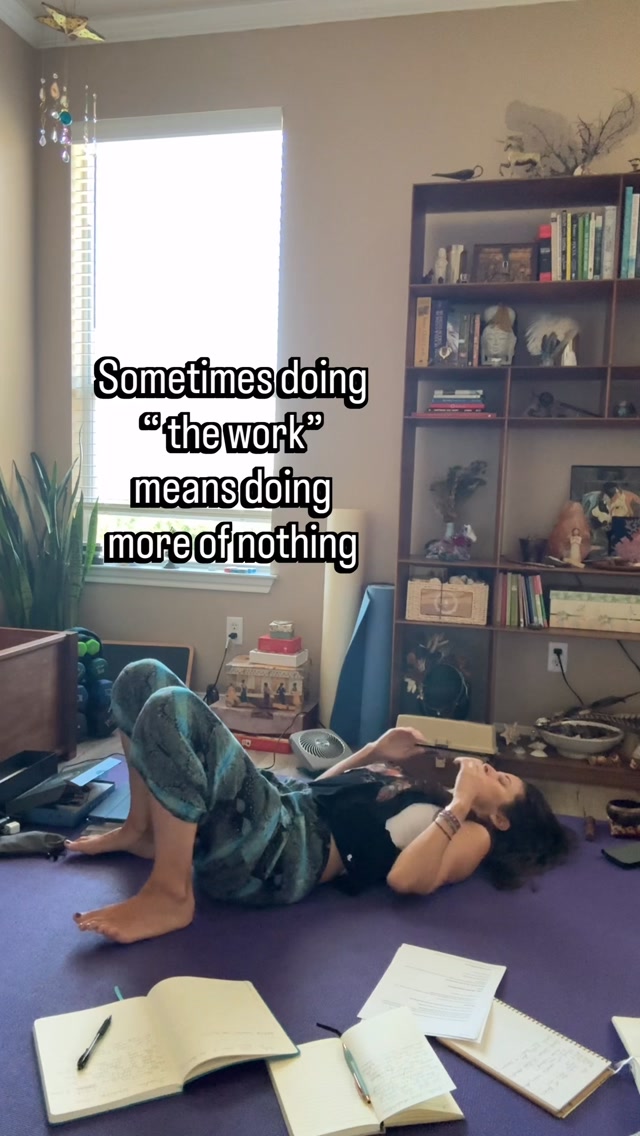 Sometimes the work is learning how to stop working so hard.
We can read all the books.
Take all the courses.
Journal. Meditate. Analyze. Process. Stretch. Strengthen. Heal. Grow.
And sometimes the body is like…
Can we just lie here for a minute? 😂
I’m learning more and more that integration needs space.
Not every quiet moment needs to be filled with another practice, another podcast, another breakthrough, another thing to figure out.
Sometimes “doing the work” means letting everything you’ve already learned actually land.
Rest. Stare at the ceiling. Feel your body. Let your mind wander. Do absolutely nothing productive.
There is wisdom in the pause too. 🤍
#BodyWisdom #SomaticHealing #Somatics #NervousSystemRegulation #Embodiment BEAMBodyWisdom RestIsProductive
