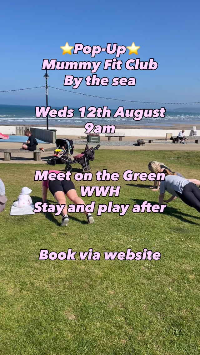 🌊Workout with a view 🌊
Research shows there are multiple benefits of exercising outdoors 🍃 ☀️
But with that view and other mums there alongside you, this is a multilayered experience that’ll leave you feeling amazing and ready for the rest of your day ahead.
Bring whatever you want/need for your little one; sun shade, pram, snacks, toys, picnic blanket…there’s lots of space.
Message if you have any questions, or book via website (link in bio)
👍🏼Incl. in pricing plan if you’re already signed up - PAYG £6
See you there.
Em x
#mummyfitclub #mummyfitclubbythesea #mumsexercisenorthdevon