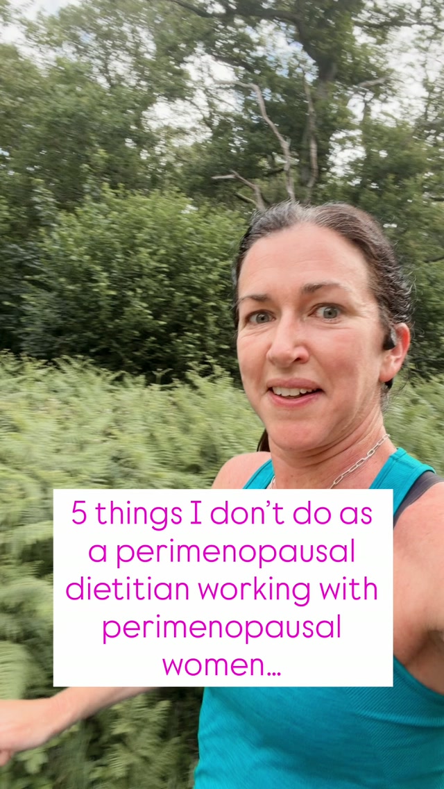 🩷 As a perimenopausal dietitian working with perimenopausal women….
1. ⚖️ I don’t weigh myself and have not for many years…I find it encouraged a negative relationship with my body and food
2. 📝 I don’t encourage calorie tracking as a go to weight management strategy - there is more to food than calories.
3. 🥔 I don’t avoid carbs- my brain needs the glucose- otherwise Hello Brain Fog! Hello Cravings! Hello Fatigue!
4. 🍌 I don’t avoid fruit - fruit is being victimised…ignore the haters!
5. 🍹 I don’t feel guilty about cocktails with my friends - this brings joy, balance and spectacular dance moves into my life!
#hrt #perimenopause #midlifenutrition #weightgain hormone replacement therapy
Perimenopause dietitian