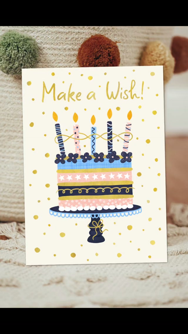 From rough sketch to final Birthday card! A little timelapse from one of my recent Birthday Cake designs.
My design process always involves these three steps:
Step 1: rough sketch
Step 2: color draft
Step 3: final coloring
#greetingcards #processvideo #freelanceillustrator #artlicensing #birthdaycards