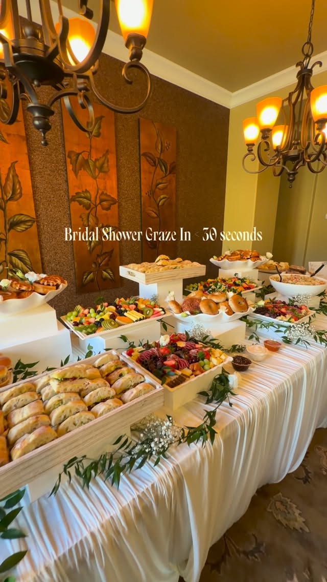 A little behind the scenes of how it all comes together ✨
We created this brunch graze for an intimate bridal shower of 35, filled with a mix of sweet + savory brunch favorites and styled right on site for guests to enjoy.
One of my favorite parts of what we do is taking something completely empty and turning it into this. 🥐🍓🧀🤍
Planning a bridal shower, baby shower, wedding morning or brunch celebration? We offer full-service grazing experiences throughout the Inland Empire, Orange County + surrounding areas.
✨ Now booking fall + holiday 2026 events
Inquire through the link in bio.
#iefoodie
#inlandempirefood
#grazingtables
#bridalshowerideas
#brunchcatering