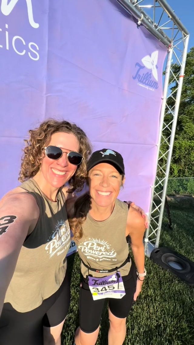 Two very different relays!
The first duathlon was perfect weather. My old HS pal @seberlymann and I even finished second (she runs an 8min/mile, so that helps 🔥). And she learned some triathlon ASL vocab (on her own)!! 😍
And my son won 2nd in his duathlon! So proud of his hard work!
The second triathlon, it POURED all day long. We didn’t finish in the top, but @freckcurls PR’ed, and I didn’t wipe out biking, so I call that a win. 🏆
Thankful for friends and the ability to move my body.
Visual ID: A series of photos from triathlon events shows Erin biking, transitioning, posing with family and teammates, and celebrating at the finish. The photos shift from sunny race-day scenes to a rainy event, where friends laugh, hug, and huddle together under umbrellas. We also see her friend signing and running.
#Triathlon #disabledAthlete #MovementIsMedicine #InvisibleDisability #DeafBlind