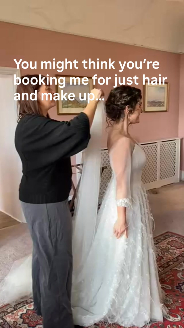 …… but really you’re getting an extra bridesmaid who keeps things calm and happens to be very good at hair and makeup.
If this is the wedding morning energy you want, come and say hi
#westsussexweddingsuppliers #weddinghairsussex #surreyweddingsuppliers #sussexmua #weddingmakeupsussex
