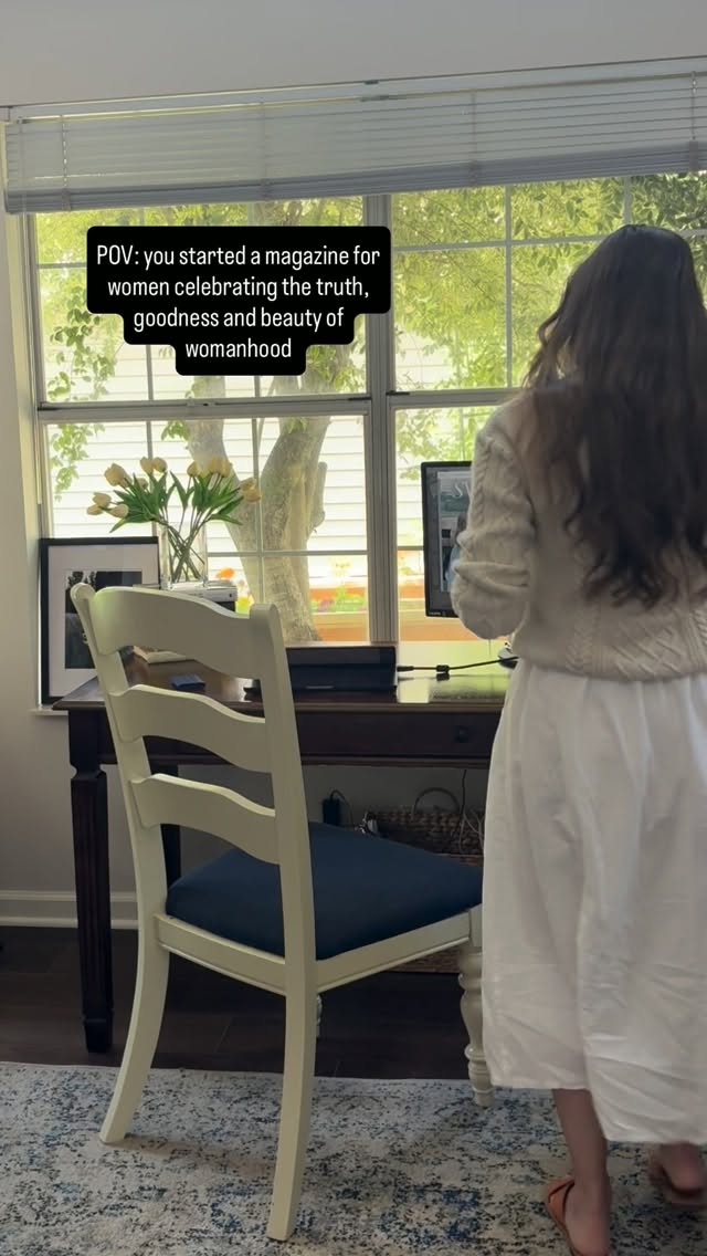At 18 I wanted something more than what the trendy girlies were selling me in women’s media. Who was forming women’s character towards practical, meaningful virtues? I couldn’t find it, so I made it. Now in our 7th quarterly edition arriving next month— I want to know. What topics do you feel aren’t being addressed in the broader culture about what it means to be classically feminine?
Are you a writer, or have a story to tell? Our WRITER CALL is now open for our upcoming Winter and mini-Christmas editions. Head to our link in bio to submit your pitch today! 💌