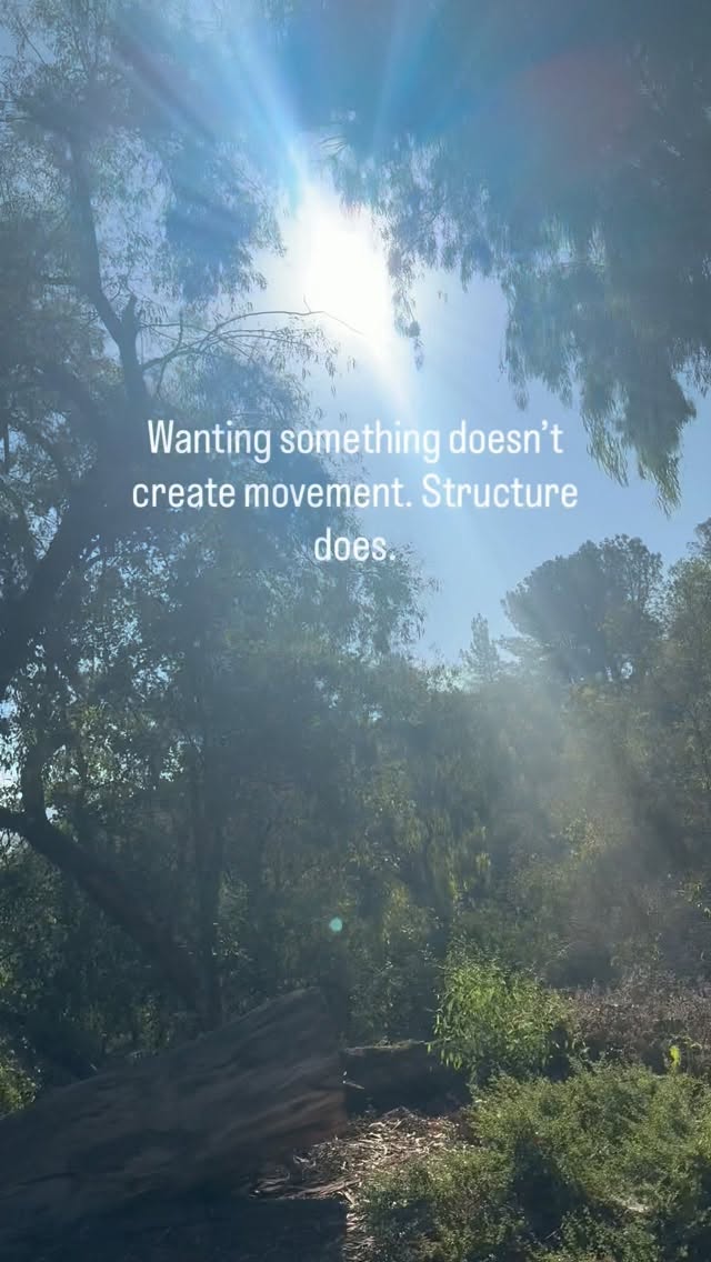 We often know what we want to change. The harder part is creating the structure that actually supports us in doing it.
For me lately, that’s looked like putting movement into my week in a way that isn’t up for negotiation every day. And that structure has helped me build consistency without needing to constantly find the motivation.
This is also a big part of the work I do in coaching—helping you take what you already know you want for yourself and create the structure, accountability, and small actionable steps that help you actually live it.
If you’ve been stuck in the cycle of knowing what you want to do but not consistently doing it, reach out to learn more about working together.
#SomaticCoaching #CreatingChange #BuildConsistency #IntentionalLiving #MindBodyConnection
