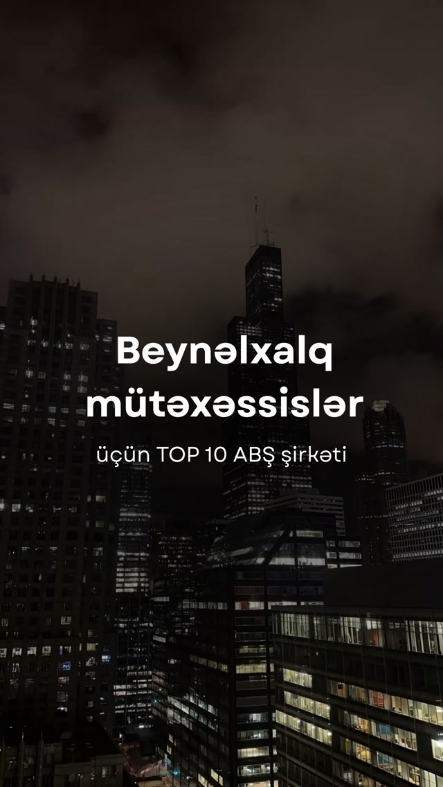 ABŞ-da iş axtarırsınız? 🇺🇸
Bu aparıcı ABŞ şirkətləri texnologiya, maliyyə, konsaltinq, mühəndislik və digər sahələrdə beynəlxalq mütəxəssisləri işə götürməsi ilə tanınır.
“USA” şərhini yazın, sahənizə uyğun müraciət edə biləcəyiniz ən yaxşı şirkətləri tövsiyə edək.
Looking for a job in the U.S.? 🇺🇸
These top U.S. companies are known for hiring international talent across tech, finance, consulting, engineering, and more.
Comment “USA” and we’ll recommend the best companies to apply to based on your sector.
#ABŞdaİş #BeynəlxalqKaryera #H1B