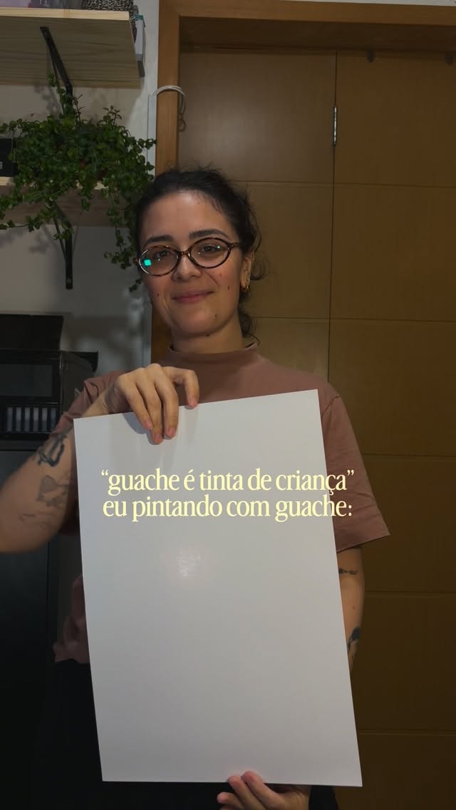 Eu 🤝 guache! Me siga pra mais pinturas 🩵