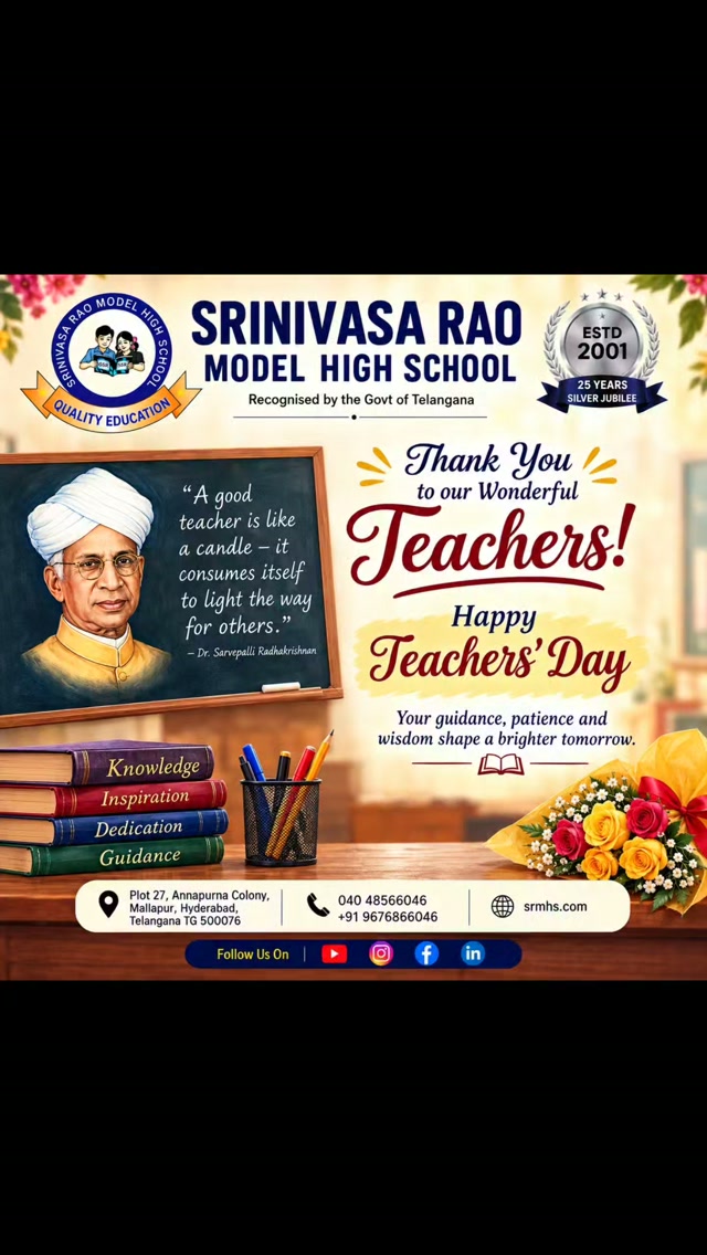 A day filled with gratitude, laughter, and unforgettable memories. ❤️✨
Celebrating the teachers who made a difference in our lives. 📚🌸
#TeachersDay #TeachersDayCelebration #Gratitude #ForeverGrateful #SchoolMemories