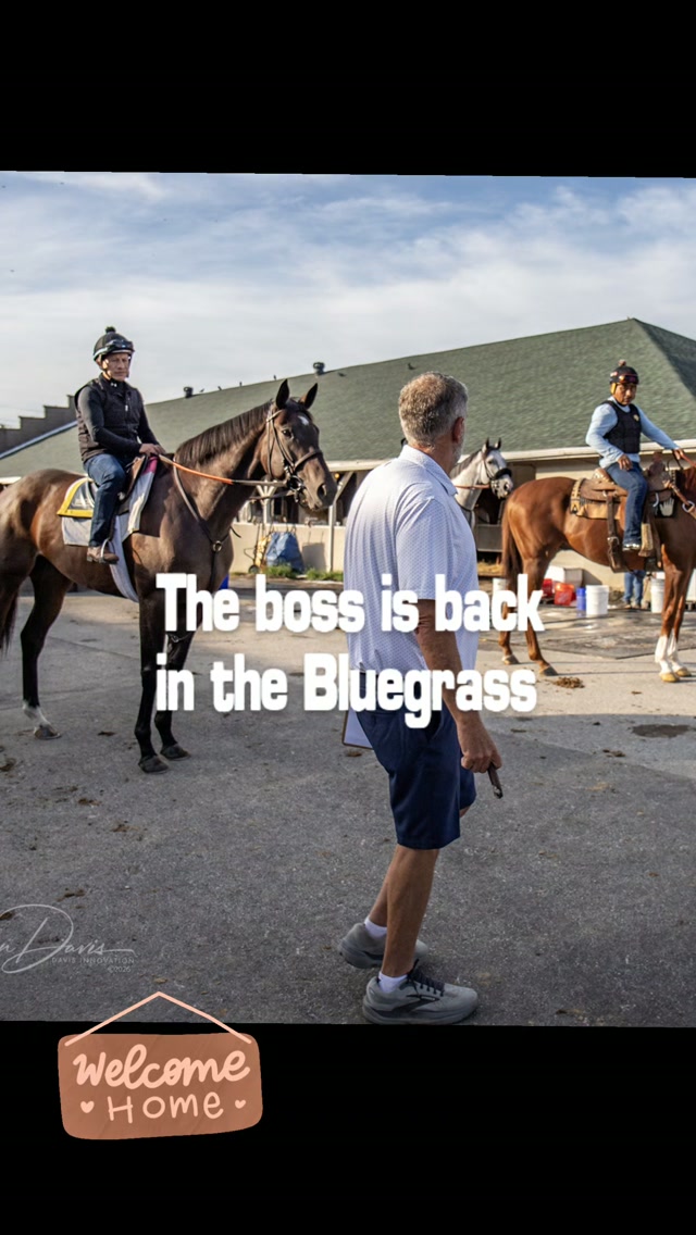 Our first arrival back from Saratoga. π