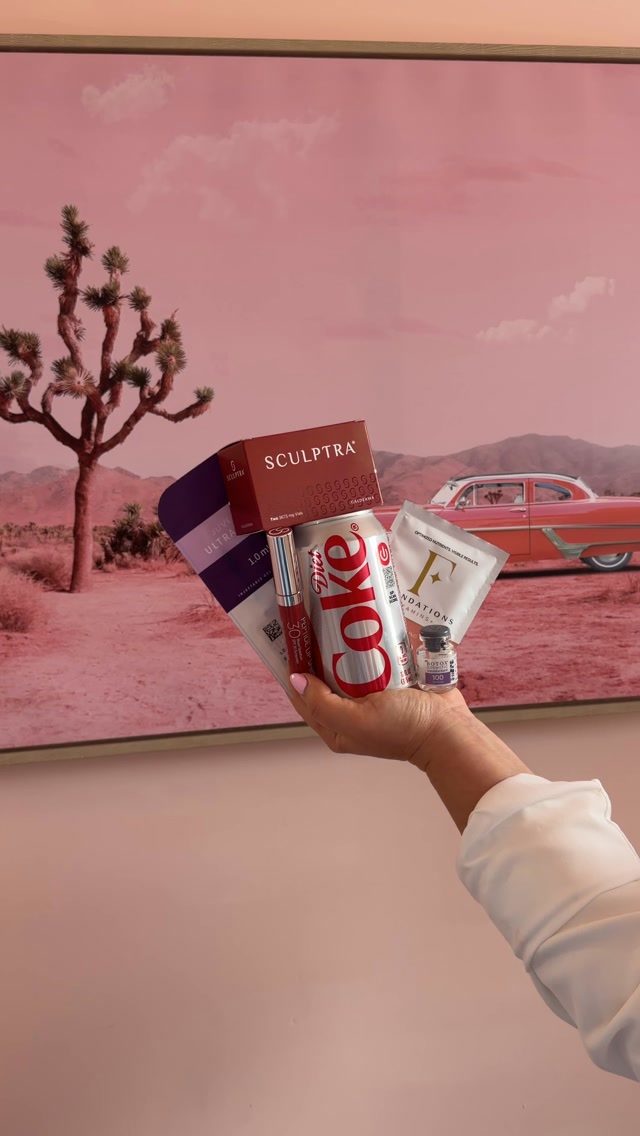 Just a few things in the NP injector grip. 💉
Tox. Filler. Collagen. Good skin. And obviously, an emotional support Diet Coke.
The essentials may vary, but the goal stays the same — thoughtful treatments, natural results + helping you feel really good in your skin.
And with fall treatment season around the corner, there’s no better time to start making your plan. ✨
What’s in your grip?
