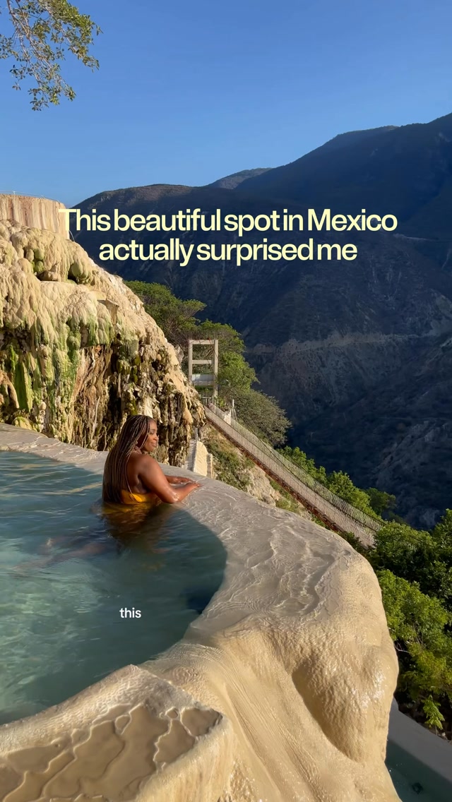 Comment “link” and I’ll send you the @airbnbexperiences as well as the private driver info
Everything you need to know about visiting Grutas Tolantongo
Distance: about 3.5 hours from Mexico City
Hours: 8 am- 7 pm
Entrance fee: 230 Mexican pesos around 12 USD
Pro tip: hire a private driver to get to the site early, if you want it pretty empty.
Must bring: cash (its completely cash only), water shoes, waterproof case for phone, action camera for cool shots
Recommendation: stay overnight so you don't have to rush!