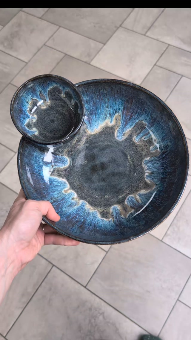 Just me every time I get something new out of the kiln
This chip and dip bowl though! Love