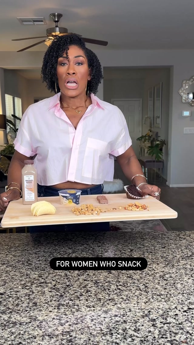 When you’re snacking all day, it doesn’t FEEL like you’ve eaten anything. So when you go home at night, you have a tendency to “eat the whole” world and MASSIVELY overeat, simply because it doesn’t FEEL like you’ve eaten anything all day.
Plus, chances are you have a bunch of craving at night because you haven’t had enough nutrition during the day.
So if you the snacker, give yourself 30 days of only plated meals and watch what happens. 🤭
#weightlossover40 #womenover40weightloss #losingweightover40 perimenopauseweightloss #weightlosstips
