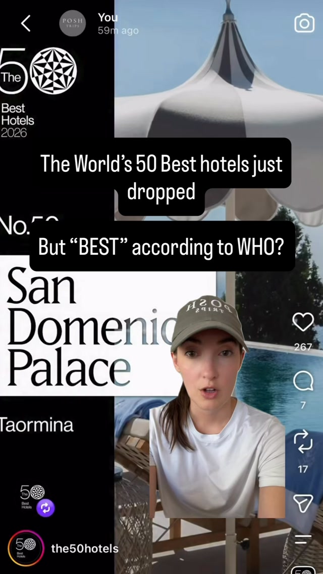 The World’s 50 Best Hotels… but who actually decides 👀
There are amazing luxury hotels on these lists, but just because your safari lodge or boutique hotel isn’t on there doesn’t mean it isn’t POSH
Use the rankings for inspiration, but take them with a grain of salt. What matters is finding the right hotel for YOU.
I’m Natalie, luxury travel advisor and founder of PoshTrips Travel. DM me to plan your next vacation! ✨
#worlds50besthotels #LuxuryTravel #LuxuryTravelAdvisor #PoshTripsTravel