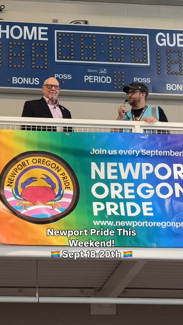 Newport Oregon Pride’s 5th annual Pride Weekend is here September 18–20! 🏳️🌈
Join us for a weekend full of fun events happening throughout Newport, including trivia, the Super Queer Fun Fair, an Elton John tribute concert, bingo, an after-party and drag brunch.
All are welcome! Check out @newportoregonpride for more info about the weekend’s events and to get tickets to drag brunch and the concert.
See you there!