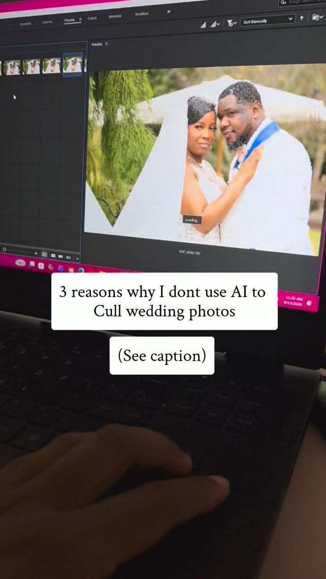 📸 3 Reasons Why I Don’t Use AI to Cull Wedding Photos
Your wedding day only happens once—and I believe your photos should capture what actually happened, not what AI thinks happened. 🤍
1. AI wasn’t there, I was
AI didn’t witness the tears, the laughs, the nervous excitement, or the way you looked at each other during those once-in-a-lifetime moments. I was there. I captured those moments as they truly happened.
2. Your memories deserve to be authentic.
I want you to look back at your wedding photos and know that every image represents a real moment from your day. No manufactured moments. No fake details. Just your love, your people, and your story.
3. I believe in the personal touch.
Photography is more than pressing a button. It’s anticipating the moment, knowing where to be, noticing the little details, and creating images that feel like you. That human connection is something I never want to replace.
Your wedding deserves to be remembered as it happened—not as AI imagined it. ✨
Www.luciascreations.co
📷 Real moments. Real emotions. Real memories.
#weddings #photographer