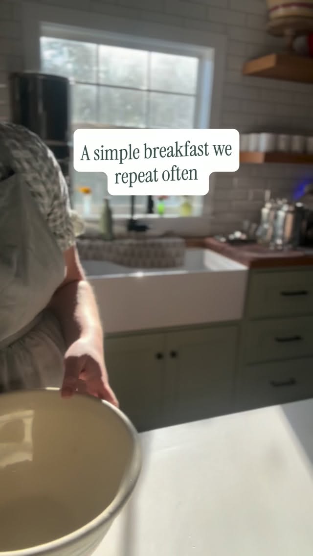 A simple breakfast we make a lot around here 🤎
This is one of those recipes I make based on what we have, so the measurements are pretty flexible, especially the eggs. If I have more, I add more!
Dutch Baby
2 cups fresh milled soft white wheat (all purpose works too)
12 to 18 eggs
2 cups milk
A sprinkle of salt
A dash of vanilla
Blend everything together with an immersion blender or regular blender.
I like to melt butter right in the pan before adding the batter because I swear it makes it puff up even more. Bake at 400° for about 25 minutes, until it’s puffed up as much as you want or until the kids can’t wait any longer 😂
I can make this in one big pan or split it between two pans, although I find it gets a little denser in one pan.
We top ours with syrup or jam and plenty of whipped cream. My whipped cream dispenser gets used constantly around here because it makes everything feel a little more fun and fancy! (Comment Whipped cream and I’ll send you the link)
Save this one for an easy breakfast that feeds a crowd, or in our case, our big family haha
#homestead #breakfast #fromscratch #recipe