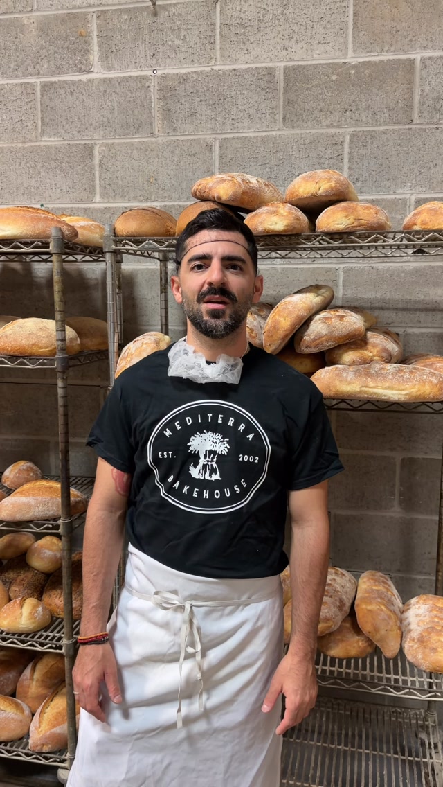 The unofficial Mediterra uniform: flour.
If you know, you know. If you don’t, just know Stav is going home like this. #mediterrabakehouse #bakerslife #pittsburghbakery