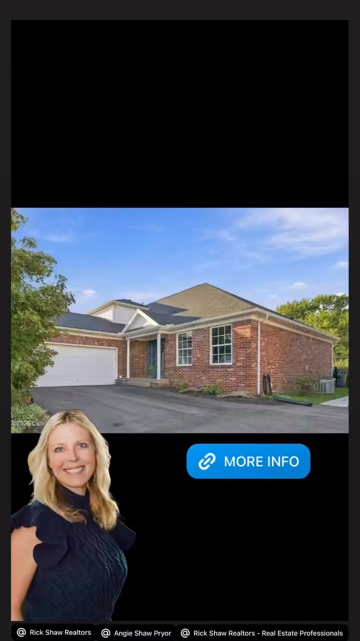 ✨ RIVER-SIDE LIVING IN PROSPECT, KY! ✨
Welcome to **1702 Victory Ct** — a beautifully updated 3-bedroom, 3-bath all-brick home tucked away on a quiet, secluded street in Yacht Club Estates. 🌿
🏡 2,403 sq. ft.\
🛏️ First-floor primary suite\
🧺 First-floor laundry\
🔥 Cozy fireplace\
🚗 2-car attached garage\
✨ Updated kitchen with quartz countertops, LVP flooring & backsplash\
🆕 New roof, gutters, fascia & screens (2025)\
🌊 Conveniently located near the Ohio River
With thoughtful updates, flexible living space, and a peaceful setting, this home offers the perfect blend of comfort and convenience.
📍 Prospect, KY 40059\
💰 Offered at $449,900\
🏠 MLS #1729462
Come see why 1702 Victory Ct feels like your own private retreat!
Angie Shaw Pryor
502-821-0101
#RickShawRealtors
#ProspectKY #LouisvilleRealEstate #KentuckyRealEstate #OldhamCountyKY #HomeForSale #ProspectKYHomes #LouisvilleHomes #RealEstateReel #YachtClubEstates #DreamHome