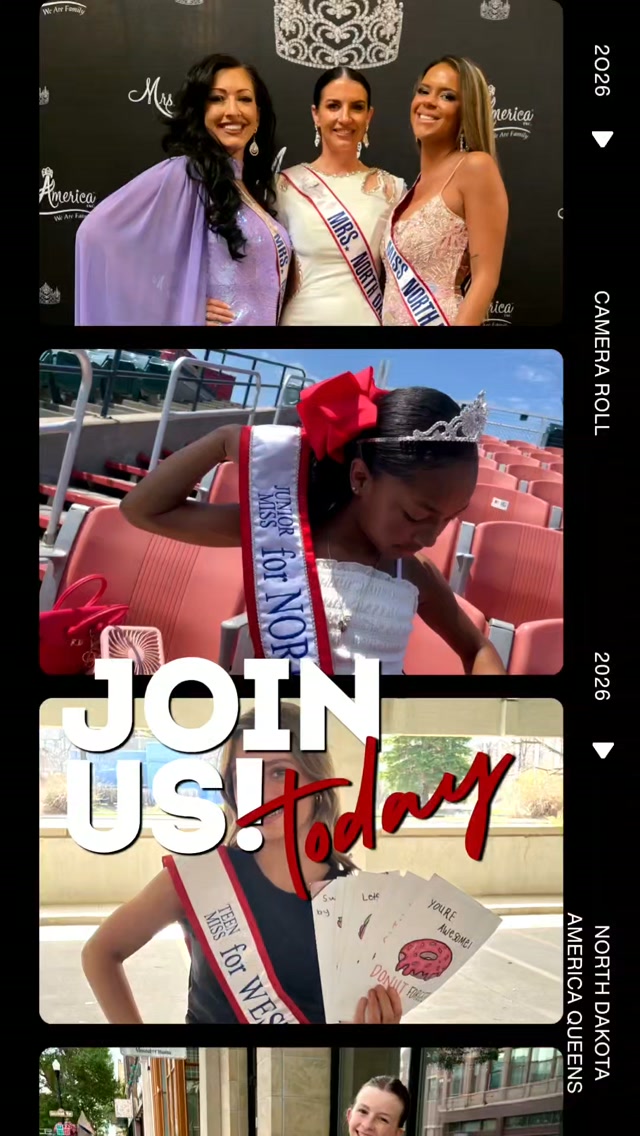 👑 JOIN US TODAY! 👑
This year has already been filled with memories, friendships, service, growth, sisterhood, and unforgettable moments-and we’re just getting started! ✨
Being part of Forevermorley Productions is about so much more than wearing a crown. It’s about finding your voice, serving your community, building confidence, making lifelong connections, and creating experiences you’ll carry with you long after your year is over. 💙👑
Your story could be part of ours.
✨ Join us today!
🌐 forevermorleypageants.com
#ForevermorleyProductions #WeAreFamily #NorthDakotaPageants #PageantFamily #Sisterhood