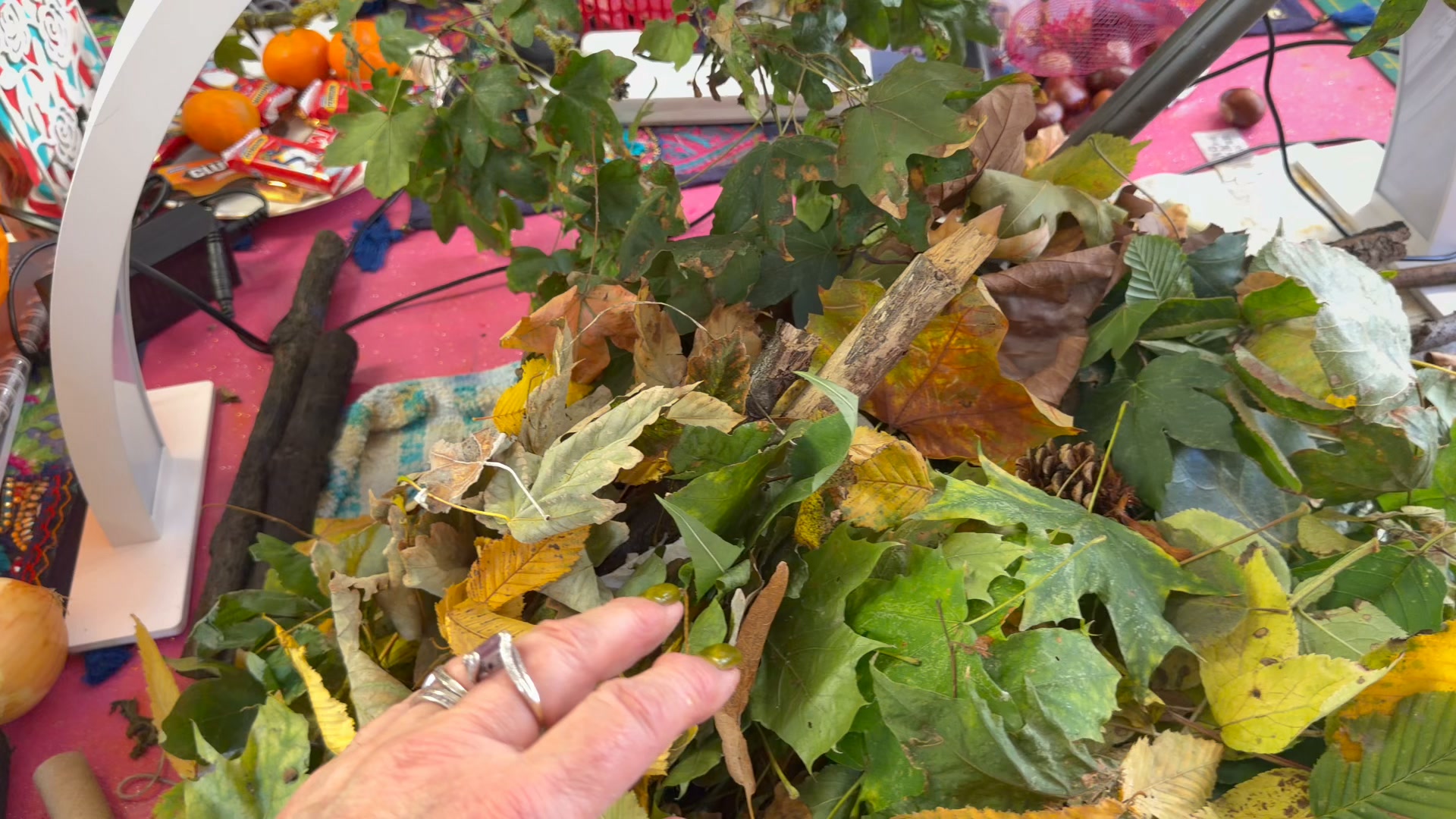 More fallen leaf foraging today, ready for more eco printing on fabric and paper.