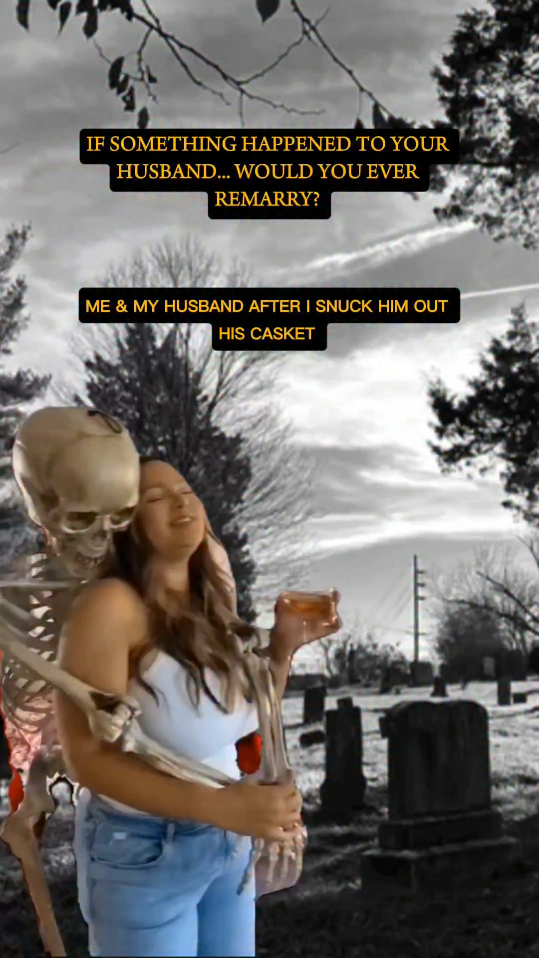 The funeral director said, ma'am, you can't do that 🤔 Sir, that's my husband. Mind your business! #FunnyWife #PettyWife #MarriageHumor #CouplesComedy #RelatableHumor