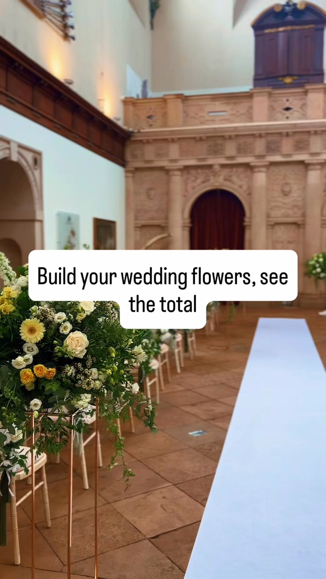 Add your bouquets, ceremony flowers and table styling, and watch the price add up in real time. Try my wedding flower calculator. Link in bio. #rutlandwedding #weddingflorist #weddingflowerbudget #weddingplanningtips