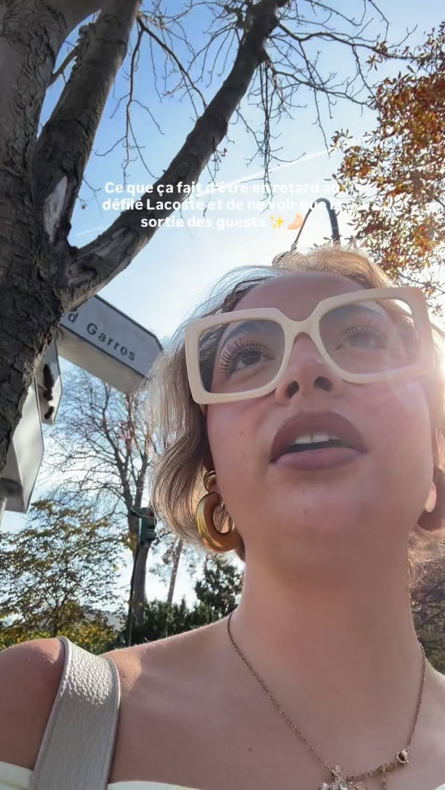 Ce que ça fait d’être en retard au défilé Lacoste et de ne voir que la sortie des guests ✨🤌🏻
