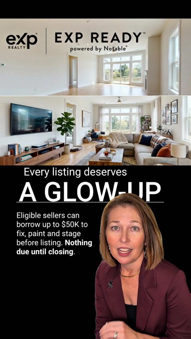 We just launched eXp Ready™, a pay-at-close home preparation program powered by Notable. It gives sellers up to $50,000 to fund pre-listing improvements with zero upfront cost.
Fresh paint, new floors, that kitchen refresh your sellers have been putting off? Covered. ✅💰
Because the best listings don’t start on listing day. They start with being ready. @exprealty