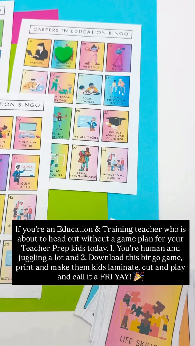 Because you’ve got to keep it movin’ 💃
If you have the time, you could totally download and play this with your education & training students while still hitting the standards of your course in case admin decides to play some spooky ish and come visit you on a Friday 👻
Comment “CAREERS” for just the link OR…
Comment “CLOSET” if you want ALL of my education & training materials PLUS I’ll hand you 125+ of THE best Family & Consumer Science resources on the planet for just $17. Cancel at your own discrition of stay locked in to get new, fresh lessons each month!
Engagement is what I promise; you just gotta deliver it 💅
#familyandconsumersciences #educationandtraining #funfriday #fcsteacher #facsteacher