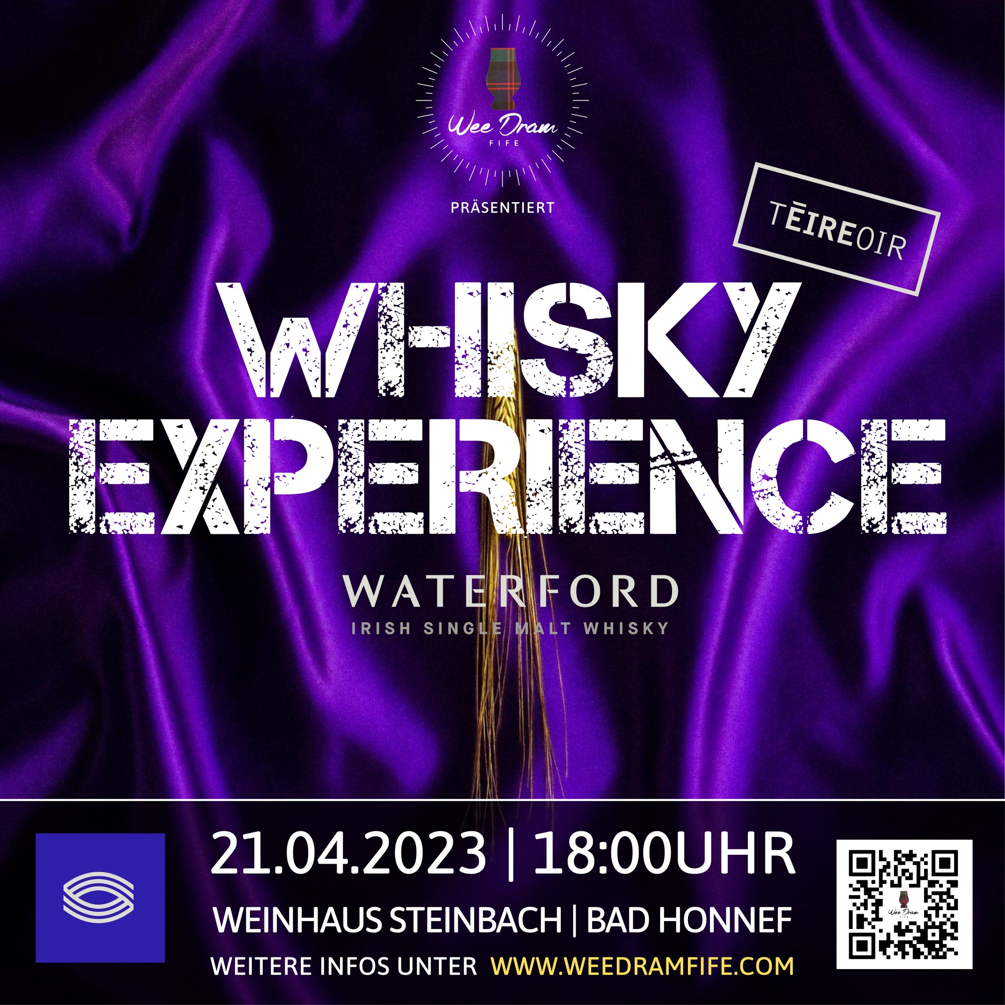 Ein einzigartiges Whisky Event mit Hinsicht auf das multisensorische Erlebnis des "Wasser des Lebens". Im Mittelpunkt steht diesmal die irische Brennerei Waterford - wo die Dinge etwas anders laufen als in anderen irischen Brennereien.
Und kein anderer könnte es besser näher bringen als Ned Gahan (Head Distiller) von Waterford Distillery. Ned wird direkt und exklusiv aus Irland anreisen um uns bei einem 6 Gang Whiskey LineUp inklusiver, brandneuer Abfüllung die Hintergründe der sehr ambitionierten Genauigkeit in Sachen "Tèireoir" erklären zu können.
It's going to be authentic, it's going to be legendary!
Weitere Infos und Tickets unter
https://www.weedramfife.com/event-info/waterford
* * * * * * * *
A unique whiskey event focused on the multi-sensory experience of the "water of life". This time the focus is on Irish Distillery Waterford - where things are done a little differently than in other Irish distilleries.
And no one could explain it better than Ned Gahan (Head Distiller) of Waterford Distillery. Ned will travel directly and exclusively from Ireland to be able to explain to us the background of the very ambitious accuracy in terms of "Tèireoir" with a 6-course whiskey line-up including a brand new bottling.
It's going to be authentic, it's going to be legendary!
More info & tickets here
https://www.weedramfife.com/event-info/waterford
#whisyexperience #whiskygram #whiskylover #whiskyporn #waterfordwhisky #irishwhiskey #irishwhiskeytasting