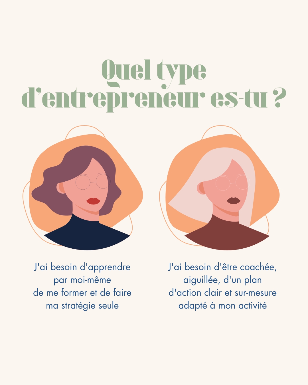 As-tu besoin d'apprendre à pêcher ou as-tu besoin d'acheter le poisson directement ?
La part la plus importante d'un premier call avec vous consiste à être capable de déterminer a quel type d'entrepreneur vous appartenez, et ce vers quoi il va être utile de vous dirigez pour que puissiez performer vite et développer votre business.
Personnellement je vends les deux, de la stratégie sur-mesure avec un accompagnement de 3 mois mais aussi des formations généralisantes et complètes sur mon e-shop digital. En dehors du fait qu'évidemment le prix n'est pas le même, l'intérêt de vous proposer les deux c'est que je peux m'adapter à chaque personne en face de moi.
👉 Si vous avez trop de lacune en marketing, que vous avez du mal à clarifier vos objectifs, que vous êtes totalement perdu sur tous les aspects marketing + com, que vous avez déjà essayé de la formation et que vous n'arrivez pas à vous mettre dedans, qu'une formation généralisante ne vous aide pas à vous projeter dans votre secteur d'activité : Vous avez besoin d'une stratégie unique et sur-mesure à votre image.
👉 Si vous êtes de nature organisée, rigoureux, assez scolaire, que vous n'avez pas peur de tester sur plusieurs mois, de vous tromper et d'ajuster votre stratégie vous-même, que vous avez du temps devant vous, que vous êtes en début d'activité ou en lancement d'activité, que vous avez envie d'apprendre tout ce qu'il y a savoir sur le marketing et les réseaux, que vous souhaitez être 100% autonome : Vous avez besoin de formations, d'outils et de matrices.
Il n'existe pas une meilleure façon de faire. Tout va dépendre de votre profil. Les deux méthodes fonctionnent mais pas pour les mêmes personnes. C'est pour cela qu'en appel découverte je prends toujours le temps de vous laissez parler, que je vous pose beaucoup de questions.
🔥 C'est ici que commence pour moi l'éthique professionnelle dans mon job. Ne pas vendre n'importe quoi.
Dis moi en commentaire à quel type du penses appartenir ! 👇
#marketing #business #conseilmarketing #smallbusiness #entrepreneur #entrepreneuses #femmeentrepreneur