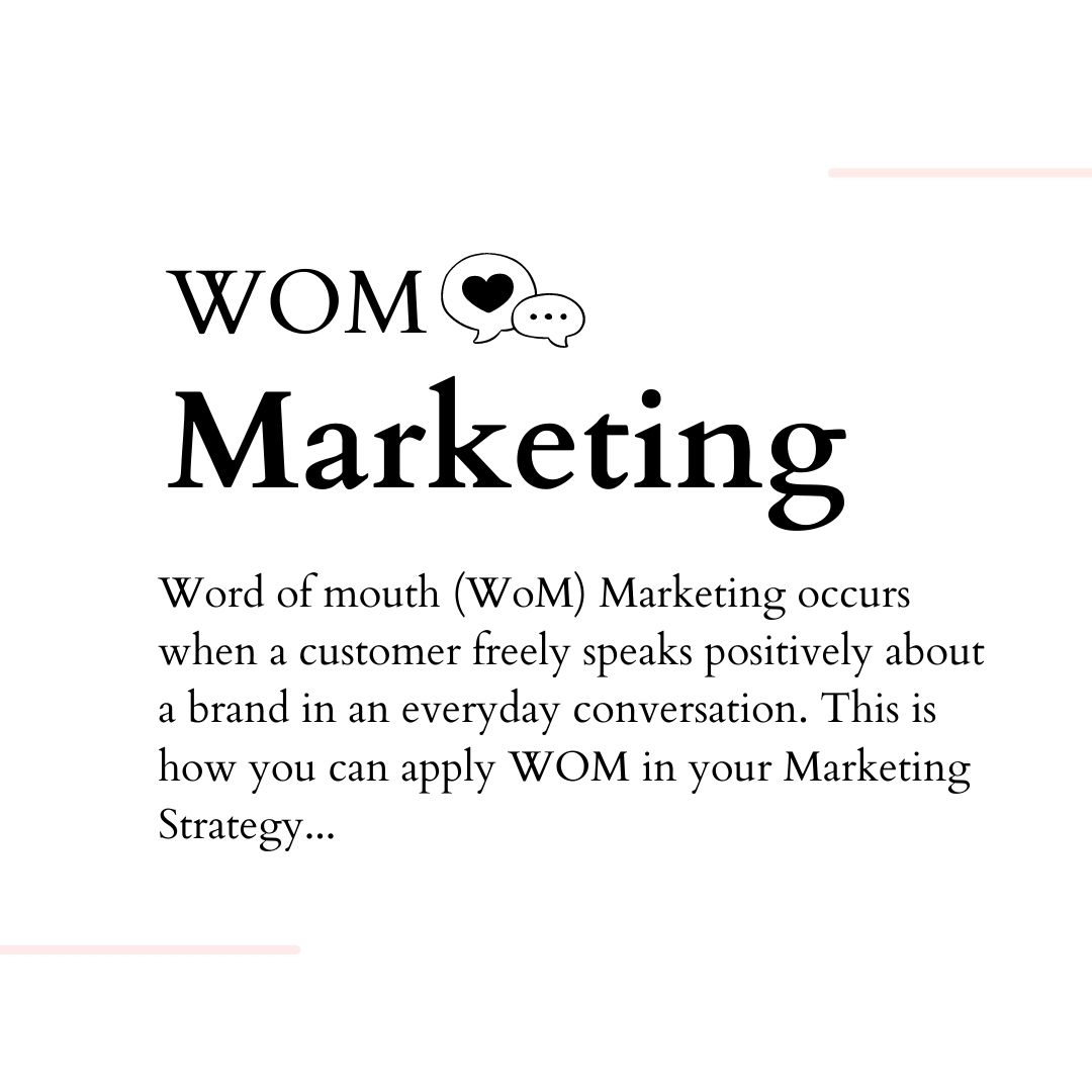 Six ways how to apply Word of Mouth / WOM Marketing in your Marketing Strategy:
1. Encourage authentic user-generated content (UGC).
2. Share customer testimonials/reviews.
3. Get product ratings on your site.
4. Offer an incentive.
5. Create a referral program.
6. Connect with influencers and thought leaders.
🤍 @sanacreativemarketing
#digitalmarketing #wommarketing #wordofmouth #marketingconsultant #marketingtips #advertising #marketing #businesspromotion #marketingstrategy #perthbusiness #womeninbusiness #eastfreo #perthbusinesswomen