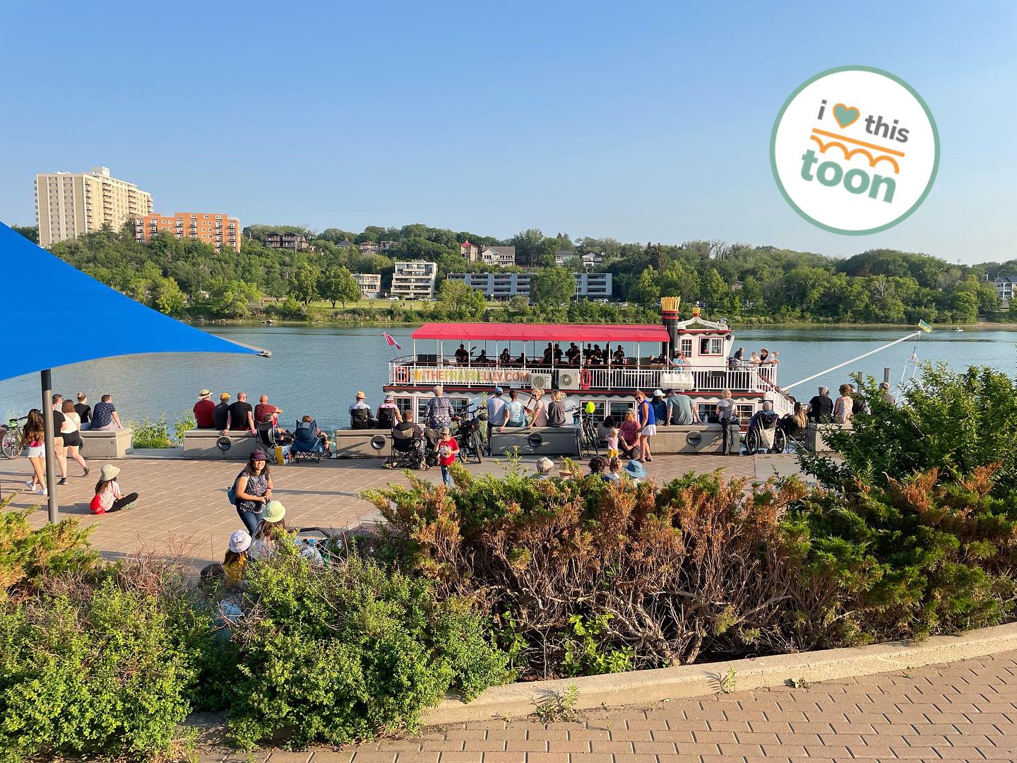 Free live jazz aboard @the_prairie_lily to kickoff @saskjazz festival. Just another reason why #ilovethistoon #yxe