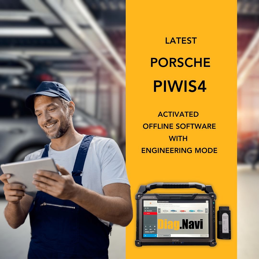Piwis Tester IV is the 4th generation Porsche tester for
Porsche cars on Getac Tablet, the most powerful diagnostic and programming software.
The package will include regular software updates, developer mode, unlimited license, technical support and PPN (online) programming services.
#piwis4 #piwis3 #piwis #porsche #ppn #engineering #software #engineeringsoftware