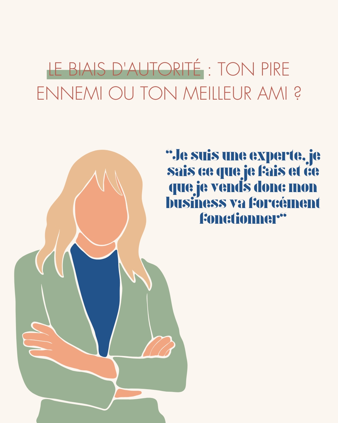 El famoso "biais d'autorité" ou comment s'auto-saboter ? 😟
Parlons-en !
Je vois énormément d'entrepreneurs capitaliser sur ce qu'on appelle le biais d'autorité, à savoir, leurs diplômes, leurs expériences, leur précédents jobs, qui, de facto, leur assureraient une légitimité absolue et inébranlable dans leur domaine.
Beaucoup d'ailleurs pensent que cela est suffisant pour lancer un business et vendre. 😩
‼️ Spoiler Alert, si c'était le cas, aucun charlatan ne réussiraient à arnaquer des gens sur le web.
C'est bien parce que, contrairement à ce qu'on peut croire, il ne suffit pas d'être bon dans son domaine pour vendre, que n'importe qui peut vendre n'importe quoi.
👉 Avant de vendre votre service ou produit il vous faudra savoir vendre le fait que vous êtes bons dans votre domaine et non pas juste le dire.
Votre expertise, il faut capitaliser dessus. Il faut évidemment en parler. Mais il faut surtout PROUVER que ça fonctionne, que quand on fait appel à vous une transformation s'opère.
Les charlatans l'ont bien compris et beaucoup inventent de faux avis clients, écrivent de faux commentaires, s'inventent une fausse notoriété... CONSTRUISEZ EN DE VRAIS en employant les mêmes méthodes !
Si ça marche montrez-le, si vous êtes un expert, ne vous contentez pas de le dire, prouvez-le ! Ne pensez pas qu'il suffira de l'afficher dans votre bio Instagram pour que ça ait le moindre impact chez votre client. 🙃
Je veux que votre compte Instagram transpire votre expertise !!
#marketing #coachmarketing #marketinginstagram #conseilinstagram #mentorbusiness #coachbusiness #astuceinstagram