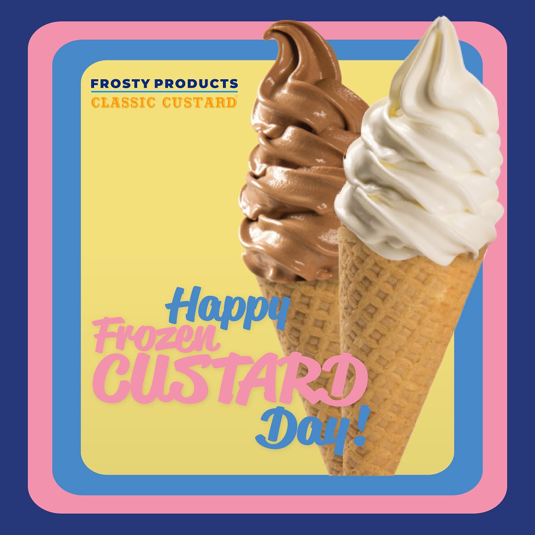 Happy #nationalfrozencustardday everyone! Have you taken a sweet second to celebrate yet? Take your celebration to the next level this year with some of our delicious, award-winning Classic Custard! We’d love to see your #frozencustardday treats!