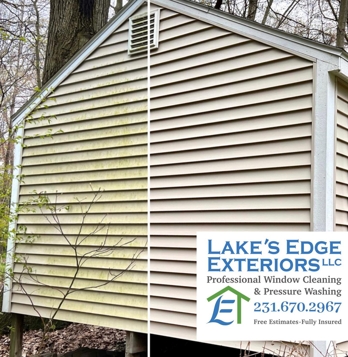 Lack of time in your busy schedule this Summer to take care of your Exterior Cleaning projects?
✨We've got you covered!✨
✅Fully Insured
✅Free Estimates
✅House Washing
✅Roof Cleaning
✅Interior/Exterior Window Cleaning
✅Pressure Washing
✅Concrete Cleaning
✅Gutter Cleaning
Call/Text NOW for a FREE ESTIMATE
📞(231) 670-2967📞
Or
Check out our website for more details and fill out a Contact Form:
www.lakesedgeexteriors.com
#housewashing #housewash #softwashing #softwash #grandhaven #springlake #holland #westmichigan #supportlocalbusinesses #windowcleaning #cleaning #pressurewashing #windowcleaner #clean #cleaningservice #guttercleaning #smallbusiness