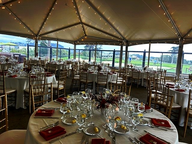 We are loving our new Tented Terrace! Twice as many beautiful market lights as before! It’s bright, beautiful, and ready to host your next special event!
#events #golfclubreceptions #golfclubreception #golfclubtournaments
#weddings #loveislove #planningisfun #specialevents #tentedterrace
#sanfrancisco #golfcoursewedding #presidio #presidiogolfcourse #touchstonegolf
#presidiosf