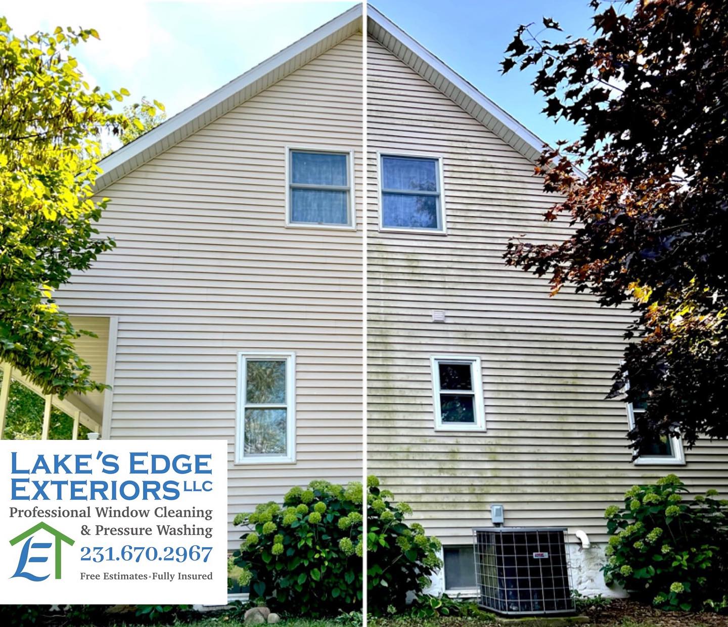 Another freshly washed home in West Michigan ✨
There's still time this year to get yours looking as good as new!
Call/Text NOW for a FREE ESTIMATE!
📞(231) 670-2967📞
Or
Check out our website for more details and fill out a Contact Form:
www.lakesedgeexteriors.com
✅Fully Insured
✅Free Estimates
✅House Washing
✅Roof Cleaning
✅Interior/Exterior Window Cleaning
✅Pressure Washing
✅Concrete Cleaning
✅Gutter Cleaning
#housewashing #housewash #softwashing #softwash #grandhaven #springlake #holland #westmichigan #supportlocalbusinesses #windowcleaning #cleaning #pressurewashing #windowcleaner #clean #cleaningservice #guttercleaning #smallbusiness