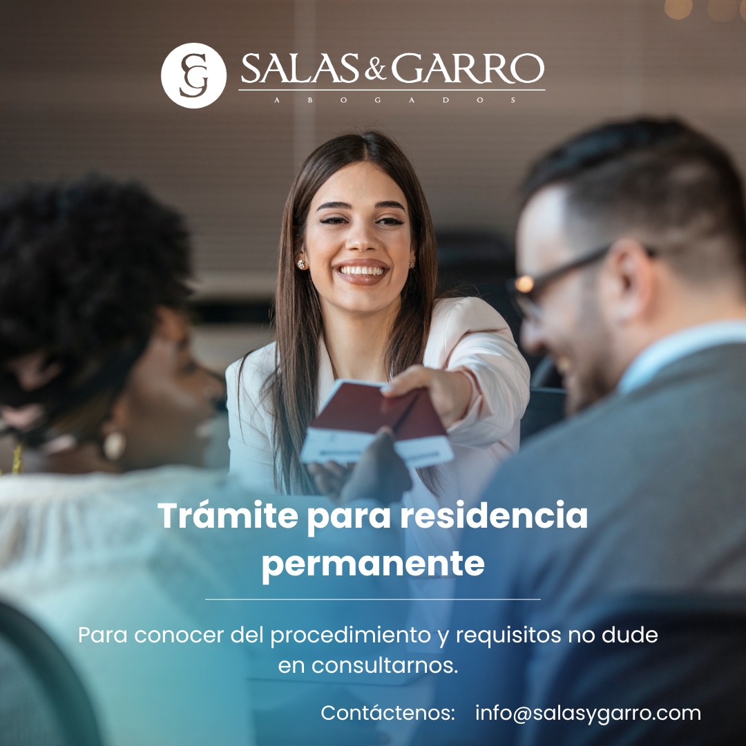 Si está interesado en solicitar la Residencia Permanente ante la Dirección General de Migración y Extranjería, ponemos a su disposición nuestra asesoría del procedimiento y los requisitos necesarios para su solicitud.
Contáctenos al +506 2232 8000.
