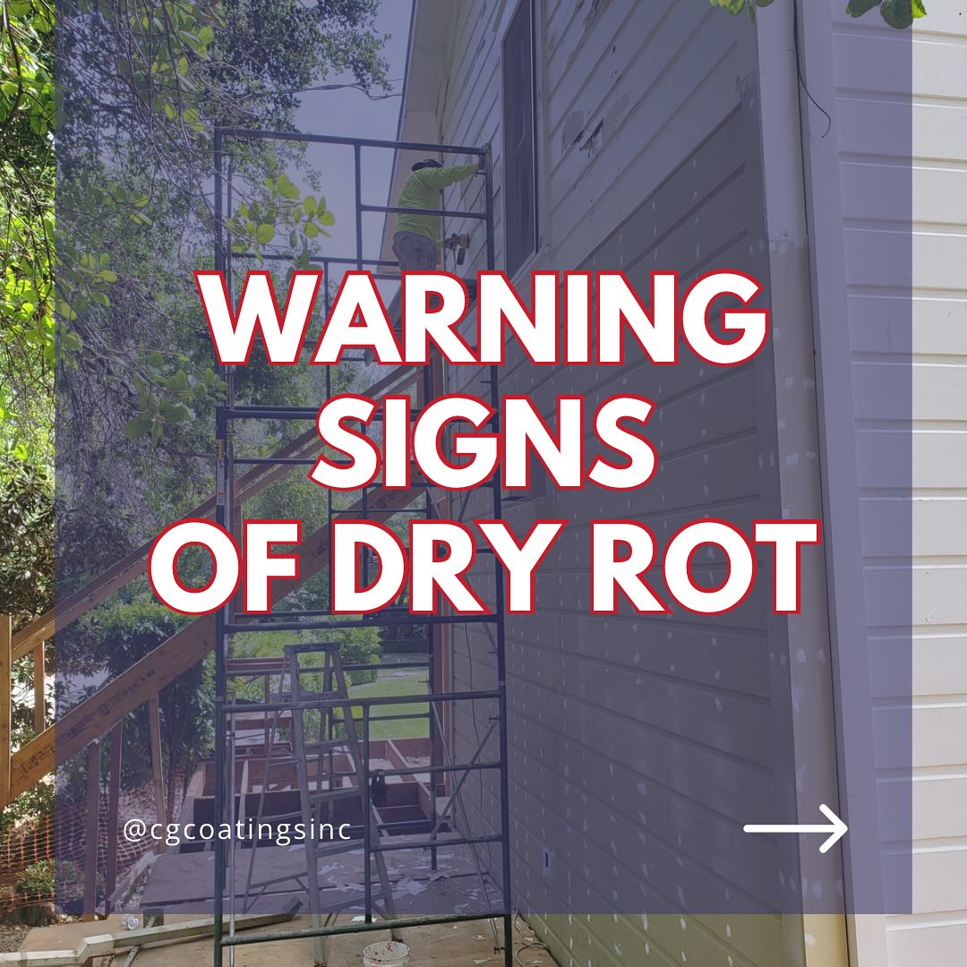 Beware! Dry rot is estimated to cost $17 billion in property damage annually throughout the United States. đą
Don't let yourself fall victim to dry rot and learn the early warning signs it can be forming on your property. âĄď¸
#cgcoatings #commercialpainting #paintingcompany
#professionalpainting #housepainters #designinterirors
#commercialpaintingcompany