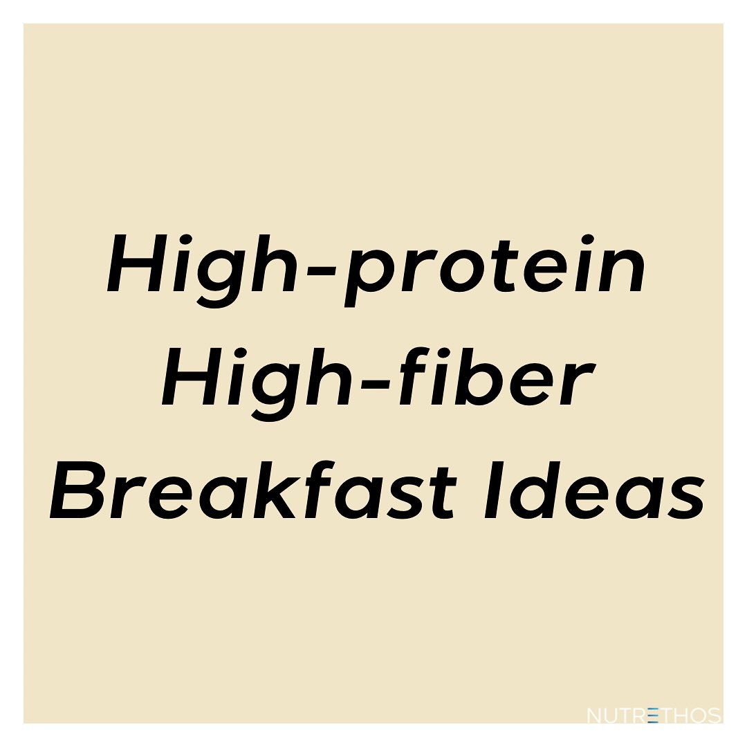 Breakfast foods are a social construct! But fiber and protein at breakfast are ESSENTIAL! It can be difficulty to fit both, especially fiber, but here are a few ideas to start with…
#nutrition #nutrethos #dietitian #healthyfood